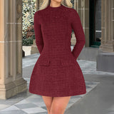 Dili Elegant Temperament Fashion Long-Sleeved Dress Dress Women's 2025 Autumn And Winter