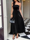 Dili Elegant Temperament Palette Pure Color Dress Women's Dress Women's Dress 2025 Autumn And Winter