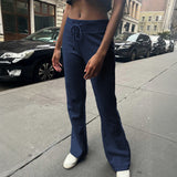Dili Yoga Sports Solid Color Belt Casual Pants Pants Women's Winter 2025