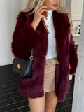 Dili Elegant Fashion Velvet Coat Women's Clothing 2025 Autumn And Winter