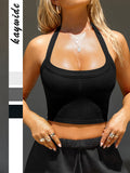 Dili Sports Yoga Summer Solid Color Suspension Vest Women's Dresses Summer 2025 Summer