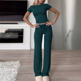 Dili Women's Clothing 2026 Spring And Summer Temperament Solid Color Round Lead Urban Casual Fashion Suit Women