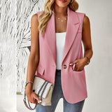 Dili Suit Jacket Woman 2025 Spring And Summer Loose Temperament Commute Sleeveless Suit Vest