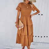 Dili Women's Clothing 2025 Spring And Summer Pure Temperament To Take The Hollow Dress Woman