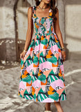 Dili Independent Sling Short-Sleeved Dress 2025 Spring And Summer Temperament Elegant High Waist Thin