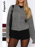 Dili Casual Simple Long Sleeves With Sweater Wool Women's Clothing 2025 Autumn And Winter